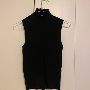 Zara knit mock neck tank